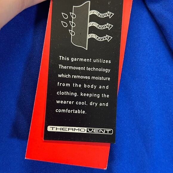 Ralph Lauren Polo Sport 1/4 Zip Pullover Men's 2XL Sapphire Blue Thermo Vent NEW - Picture 7 of 14